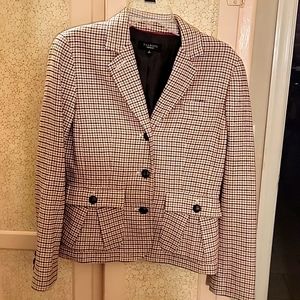 Talbots Houndstooth Wool Blazer